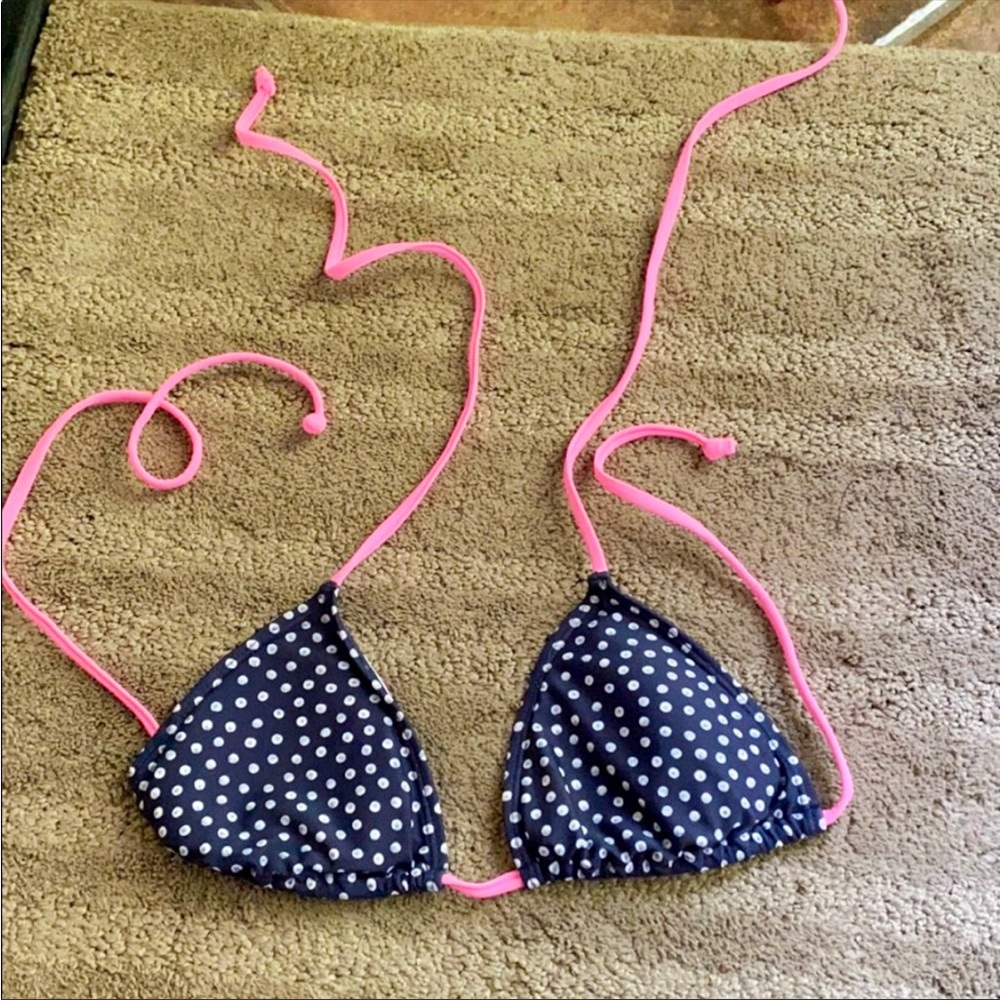 Polka dot bikini top